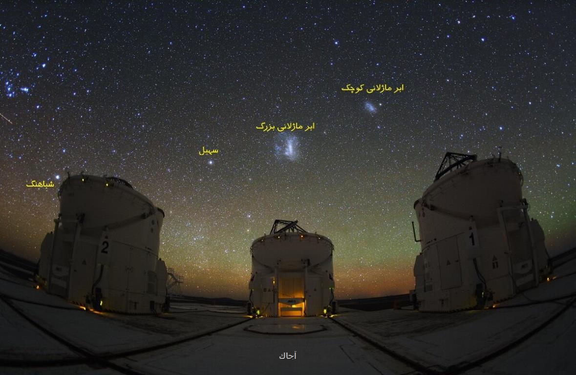 تلسکوپ های کمکی زیر آسمان پرستاره جنوب