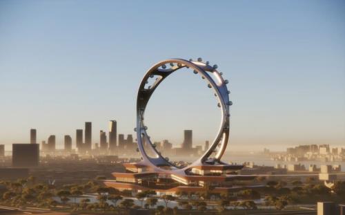 ساخت مرتفع ترین چرخ و فلک بدون پره جهان در سئول!