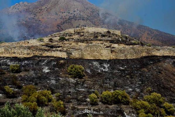 آتش سوزی نزدیك محوطه تاریخی یونان خاموش شد